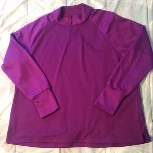 Nike Women's Therma Victory Long Sleeve Golf Top in Bright Grape